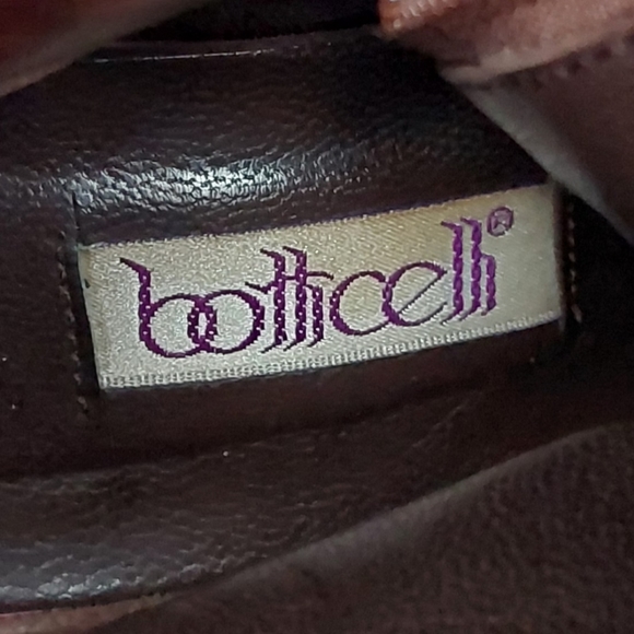 Vintage Women's Botticelli Patchwork Lizard Brown Leather Ankle Booties Sz37 EUC - Picture 10 of 10